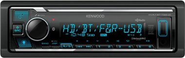 Kenwood - Bluetooth CD Receiver with Alexa Built-In and Satellite Radio-Ready and HD Radio Built-in - Black - Front_Zoom