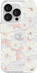 kate spade new york - Protective Hardshell Magsafe Case for iPhone 14 Pro - Peony - Front_Zoom
