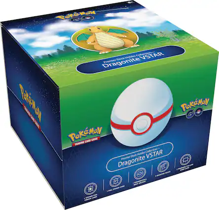 Front. Pokémon - Trading Card Game: Pokémon GO Premier Deck Holder Collection - Dragonite VSTAR - Blind Box.