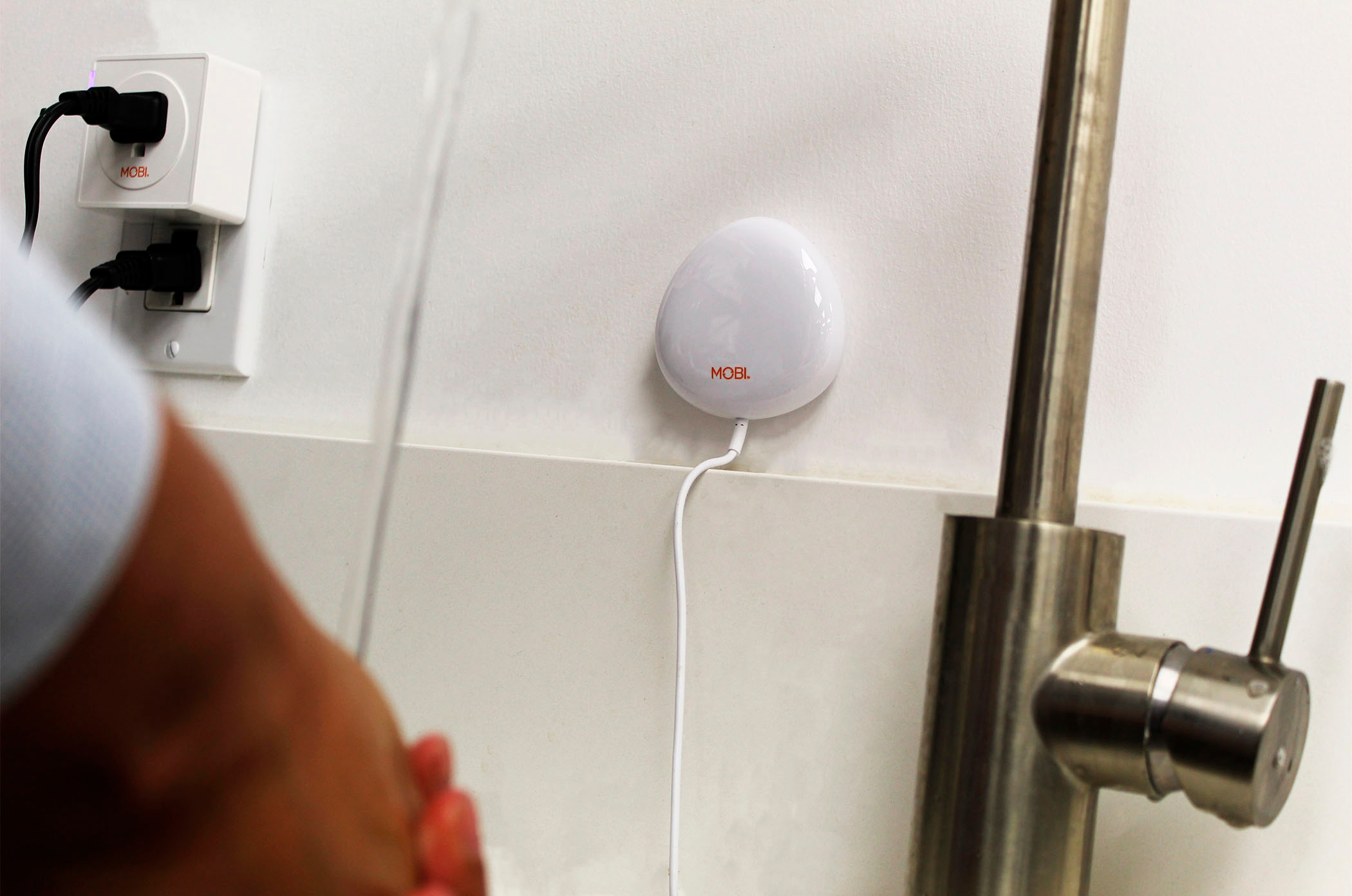  MOBI Smart Home Sensor de fugas de agua WiFi de 2.4