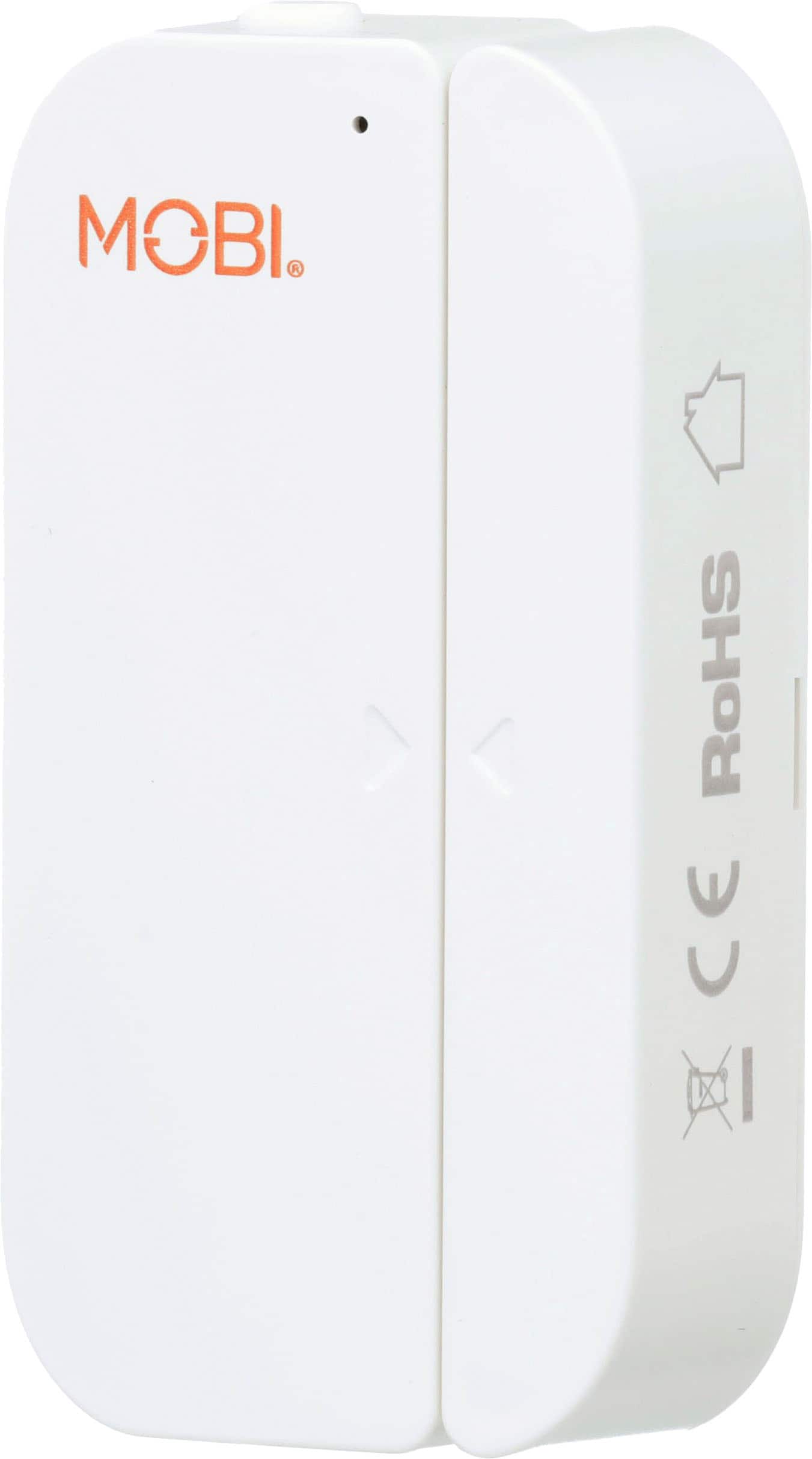 Left. MOBI - Smart Wi-Fi Door & Window Sensor - White.