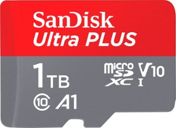 SanDisk - Ultra PLUS 1TB microSDXC UHS-I Memory Card - Front_Zoom