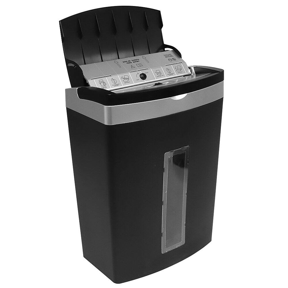 Bonsaii Paper Shredder for Home Use,6-Sheet Crosscut Paper and Credit Card  Shredder for Home Office with Handle for Document,Mail,Staple,Clip-3.4 Gal