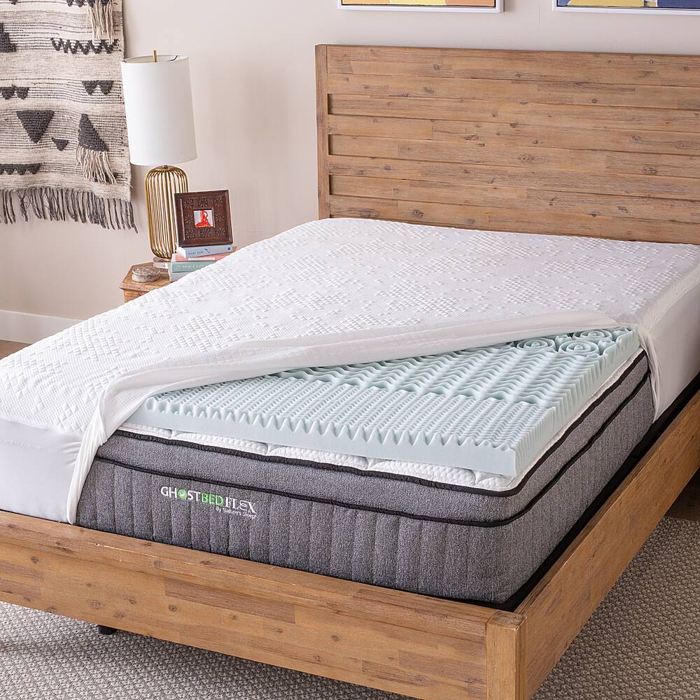 Ghostbed Memory Foam Topper White GBT3066 Best Buy