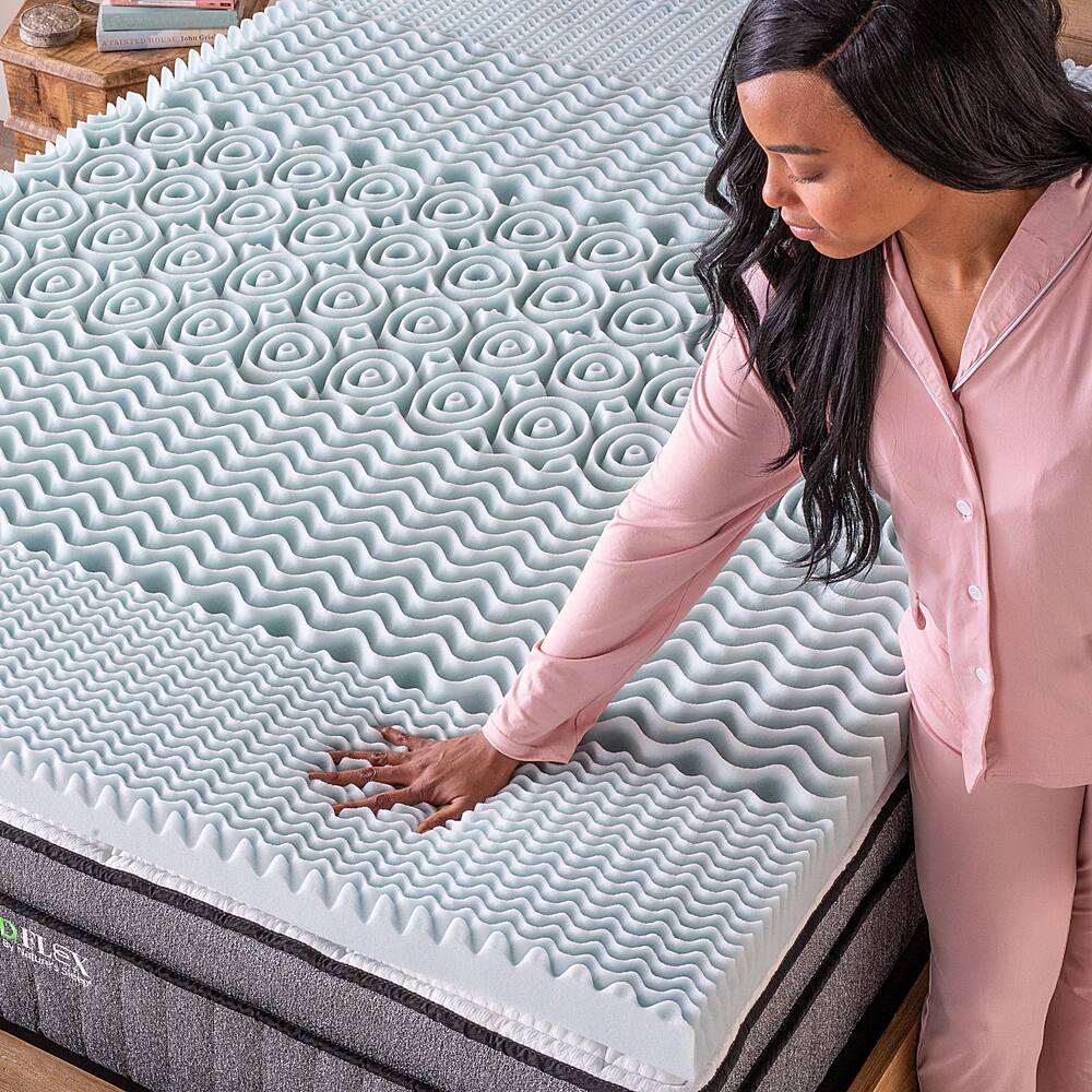 Ghostbed Memory Foam Topper White GBT3066 Best Buy