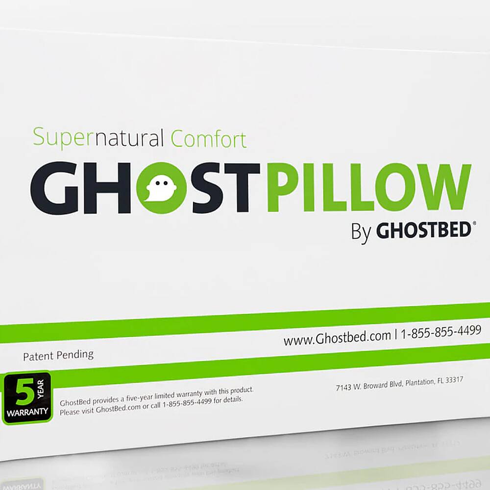 Customer Reviews Ghostbed Memory Foam Pillow White 11GBPW010 Best Buy