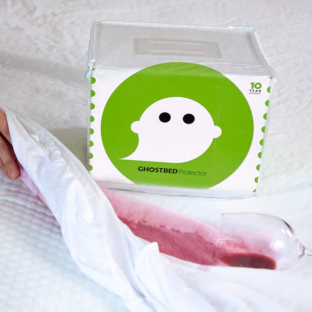 Customer Reviews Ghostbed Mattress Protector Queen White GPROT50