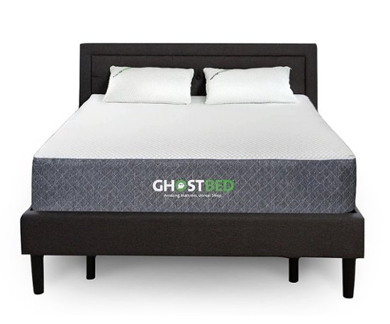 Front Zoom. Ghostbed - Classic 11" Profile MF Mattress-Queen - White.