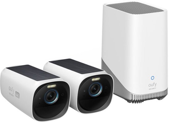 Ambient Spænding Sammentræf eufy Security eufyCam 3 2-Camera Wireless 4K Surveillance System White  T88711W1 - Best Buy