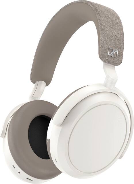 Sennheiser - MOMENTUM 4 Wireless Adaptive Noise-Canceling Over-The-Ear Headphones - White