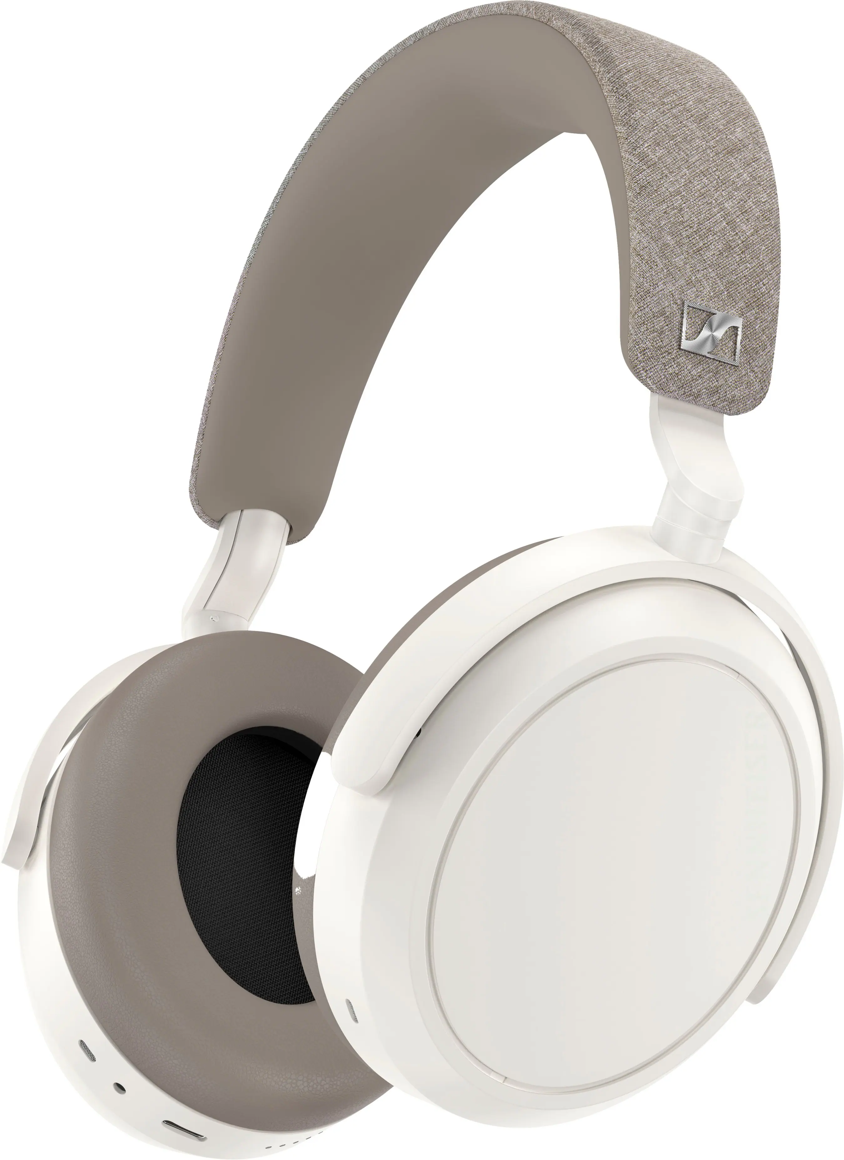 Sennheiser - MOMENTUM 4 Wireless Adaptive Noise-Canceling Over-The-Ear Headphones - White