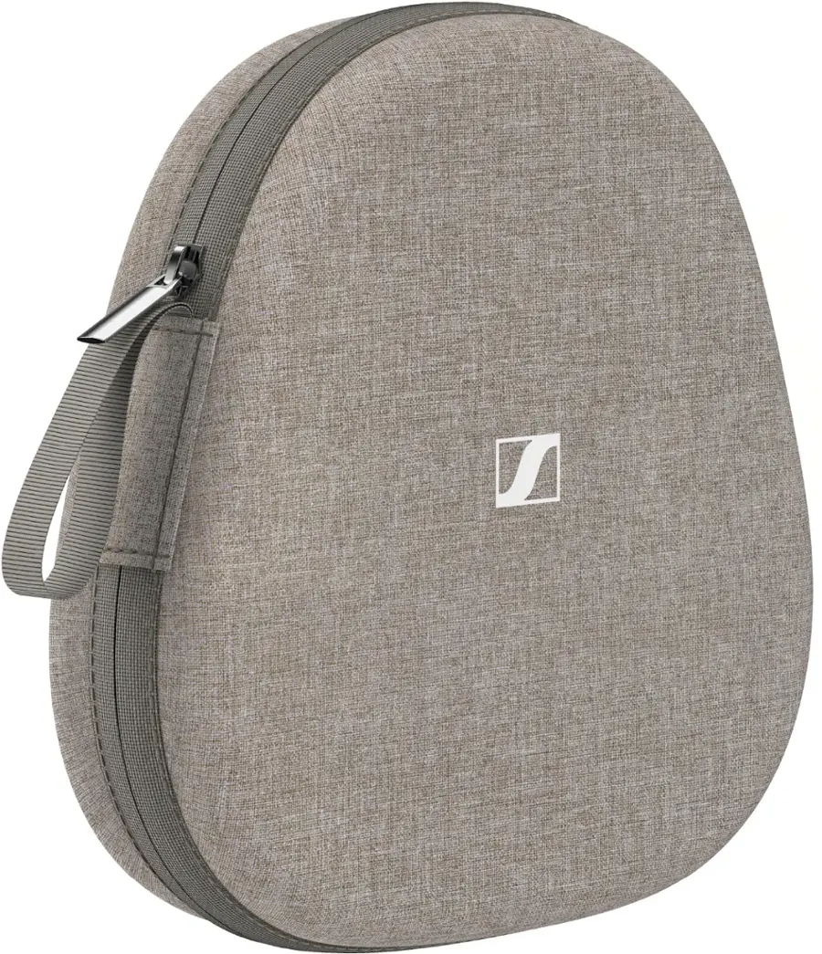 Alt View 14. Sennheiser - Momentum 4 Wireless Adaptive Noise-Canceling Over-The-Ear Headphones - White.