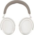 Left. Sennheiser - Momentum 4 Wireless Adaptive Noise-Canceling Over-The-Ear Headphones - White.
