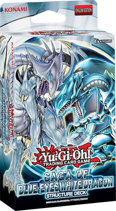 Front. Konami - Yu-Gi-Oh! Trading Card Game - Structure Deck: Saga of Blue-Eyes White Dragon.