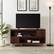 Alt View 11. Walker Edison - Contemporary Extendable Fluted-Door TV Stand for Most TVs up to 55” - Dark Walnut/Gold.