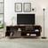 Alt View 16. Walker Edison - Contemporary Extendable Fluted-Door TV Stand for Most TVs up to 55” - Dark Walnut/Gold.