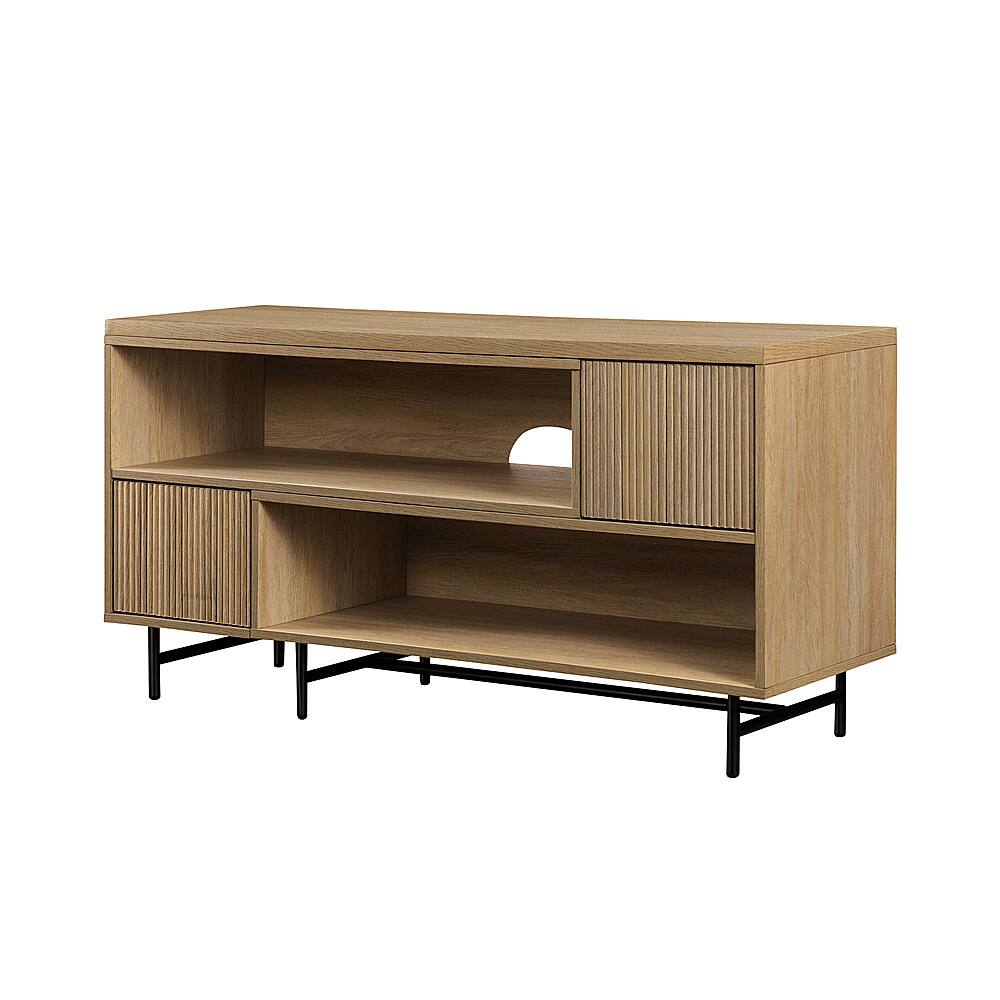 Best Buy: Walker Edison Contemporary Extendable Fluted-Door TV Stand ...