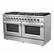 Angle. Forno Appliances - Galiano Alta Qualita 8.64 cu.ft. Freestanding Double Oven Gas Range with Convection Oven - Stainless Steel.