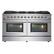 Front. Forno Appliances - Galiano Alta Qualita 8.64 cu.ft. Freestanding Double Oven Gas Range with Convection Oven - Stainless Steel.