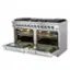 Alt View 1. Forno Appliances - Galiano Alta Qualita 8.64 cu.ft. Freestanding Double Oven Gas Range with Convection Oven - Stainless Steel.