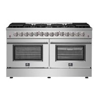 Forno Appliances - Galiano Alta Qualita 8.64 cu. ft. Freestanding Double Oven Dual Fuel Range with Convection Oven - Stainless Steel - Front_Zoom