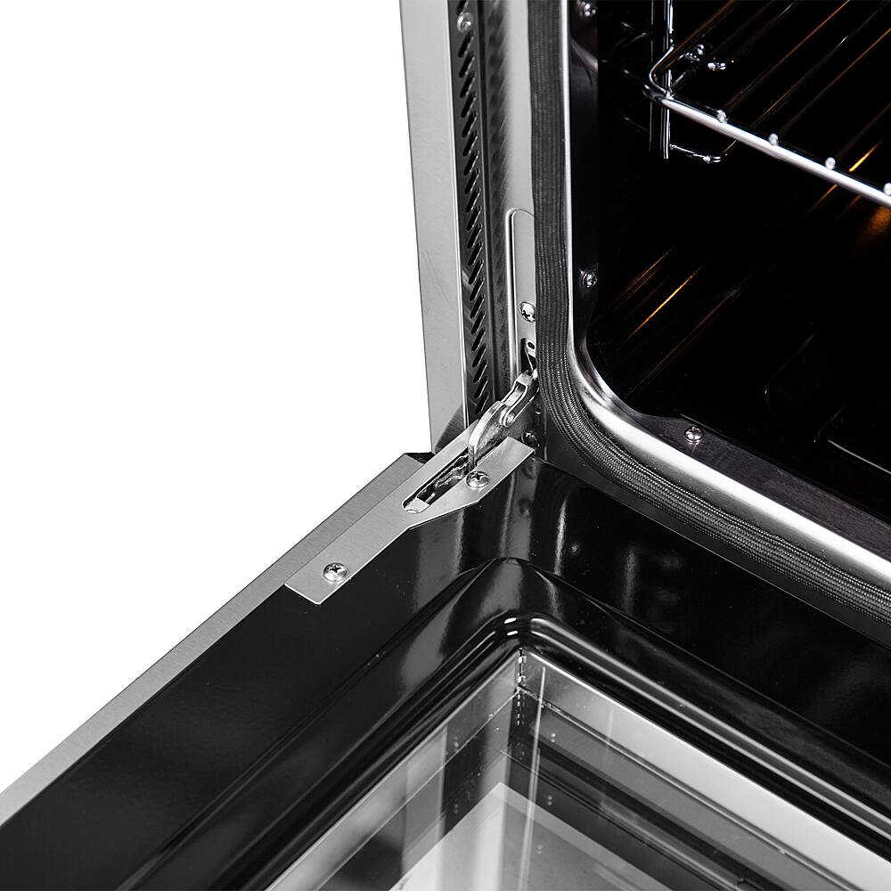 Alt View 11. Forno Appliances - Galiano Alta Qualita 8.64 cu. ft. Freestanding Double Oven Dual Fuel Range with Convection Oven - Stainless Steel.