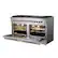 Alt View 1. Forno Appliances - Galiano Alta Qualita 8.64 cu. ft. Freestanding Double Oven Dual Fuel Range with Convection Oven - Stainless Steel.