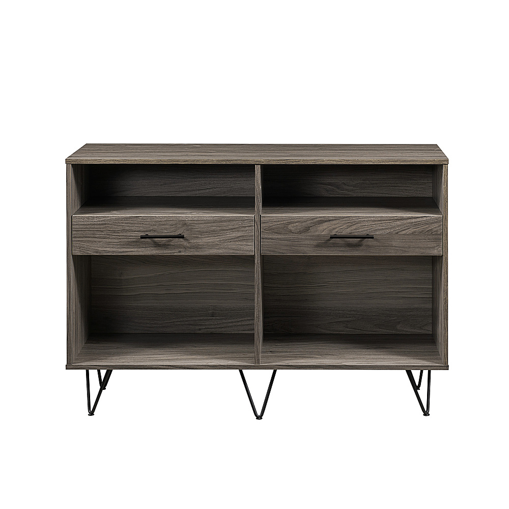 Best Buy: Walker Edison Contemporary Minimalist 2-Drawer Entry Table ...