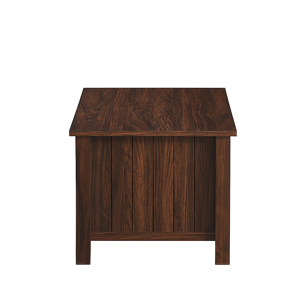 Alt View 31. Walker Edison - Coastal Grooved-Panel Storage Coffee Table - Dark Walnut.