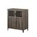 Angle. Walker Edison - Classic Grooved Glass-Door Accent Cabinet - Cerused Ash.