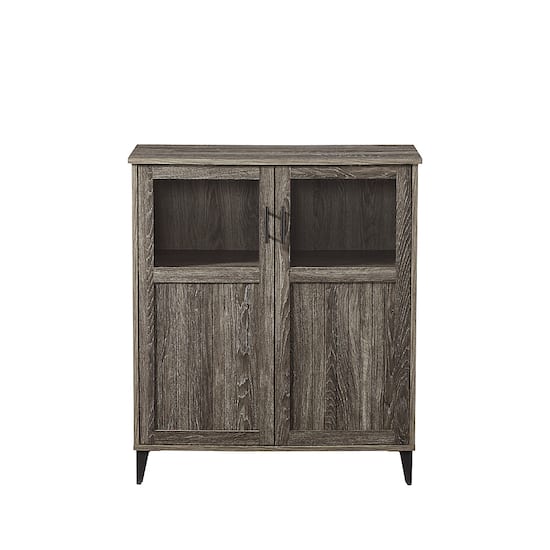 Glass front accent cabinet deals