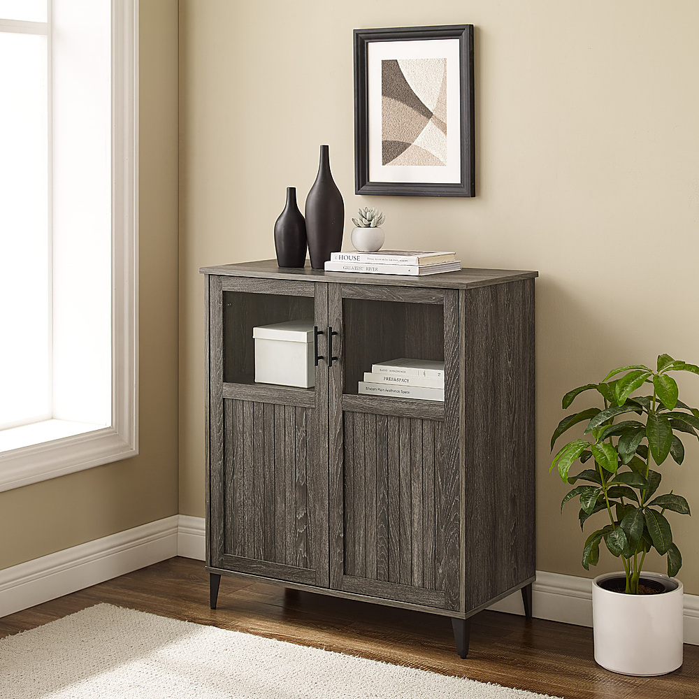 ClickDecor Nelson Storage Cabinet Dark Gray