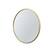 Angle. Walker Edison - Modern Minimalist Round Wall Mirror - Gold.