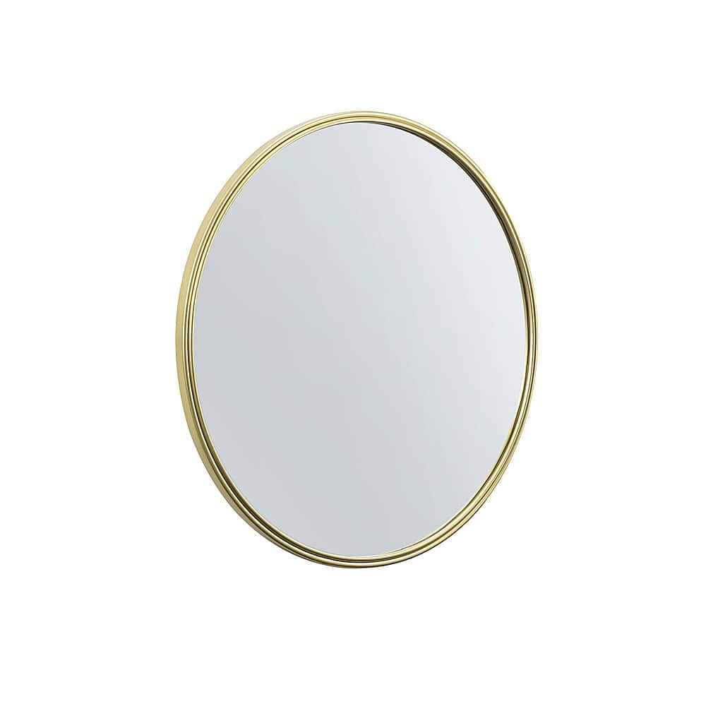 Walker Edison – Modern Minimalist Round Wall Mirror – Gold Sansujyuku sansujyuku.com