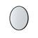Angle. Walker Edison - Modern Minimalist Round Wall Mirror - Black.