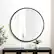 Alt View 11. Walker Edison - Modern Minimalist Round Wall Mirror - Black.