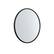 Left. Walker Edison - Modern Minimalist Round Wall Mirror - Black.