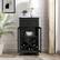 Alt View 16. Walker Edison - Rustic Glass-Door Bar Cabinet with Bottle Storage - Graphite.