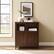 Alt View 11. Walker Edison - Classic Grooved Glass-Door Accent Cabinet - Dark Walnut.
