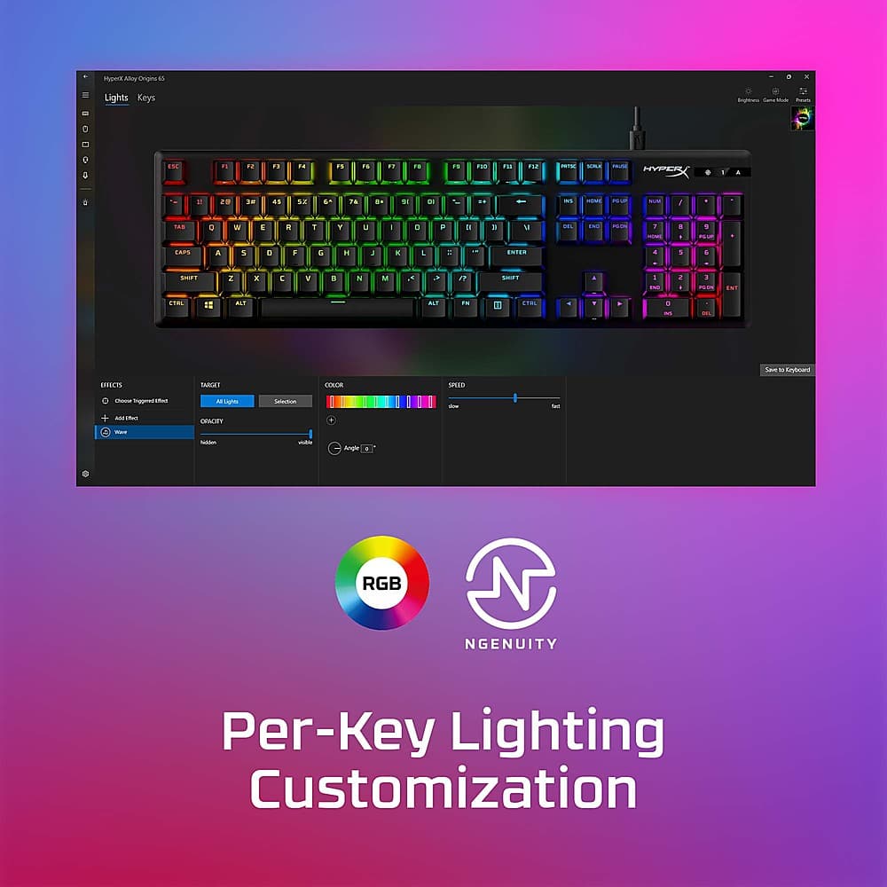 ngenuity Per-Key Lighting Customization