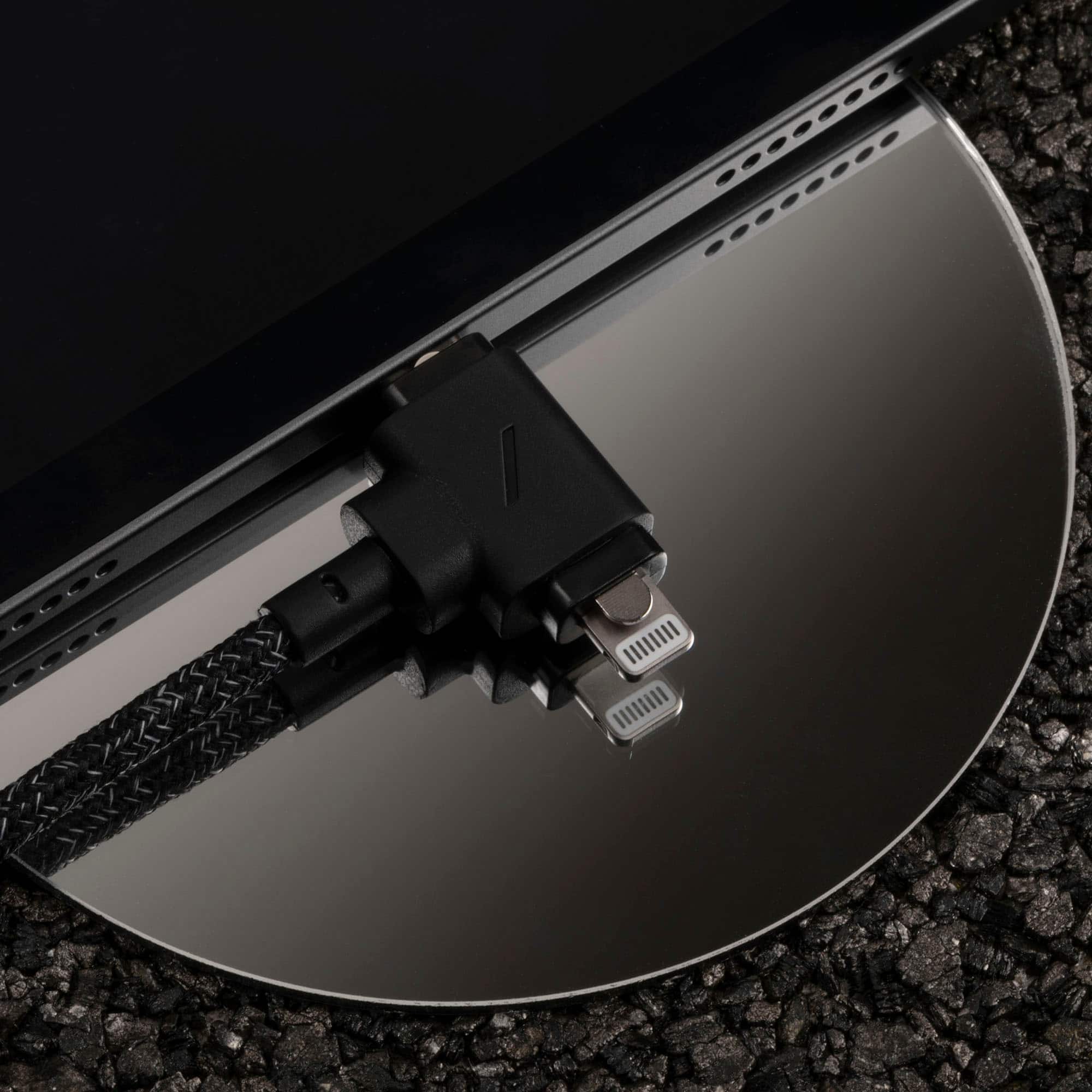 Alt View 13. Native Union - Belt Cable Duo – 5ft Ultra-Strong Charging Cable (C-C-L) - ZEBRA.