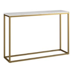 Camden&Wells - Dalbec Console Table - Gold/Faux Marble - Angle_Zoom