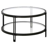 Camden&Wells - Inez Round Coffee Table - Blackened Bronze - Angle_Zoom