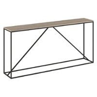 Camden&Wells - Nia Console Table - Blackened Bronze/Antiqued Gray Oak - Angle_Zoom