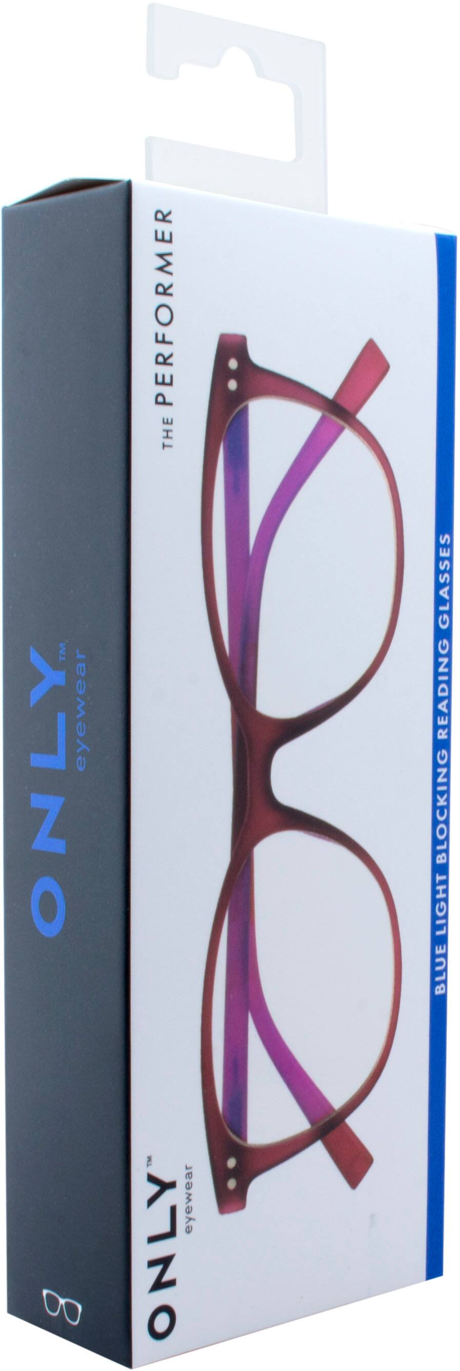 Alt View 11. ONLY - Performer Blue Light Blocking Glasses - Crystal Plum.