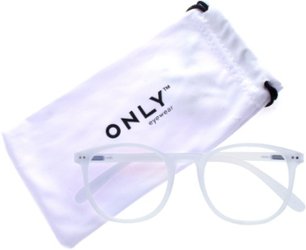 ONLY - Poet Blue Light Blocking Glasses - Crystal Clear - Front_Zoom