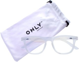 ONLY - Browser Blue Light Blocking Glasses - Crystal Clear - Front_Zoom