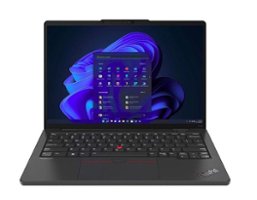 Lenovo - ThinkPad X13s Gen 1 13.3" Touch-Screen Laptop - Qualcomm Snapdragon 8cx Gen 3 - 16GB Memory - 256GB SSD - Thunder Black - Front_Zoom