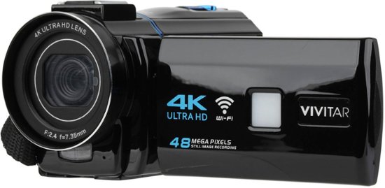 Salida código Morse Entrada Vivitar Digital Camcorder DVR5K-BLK-STK-4 - Best Buy