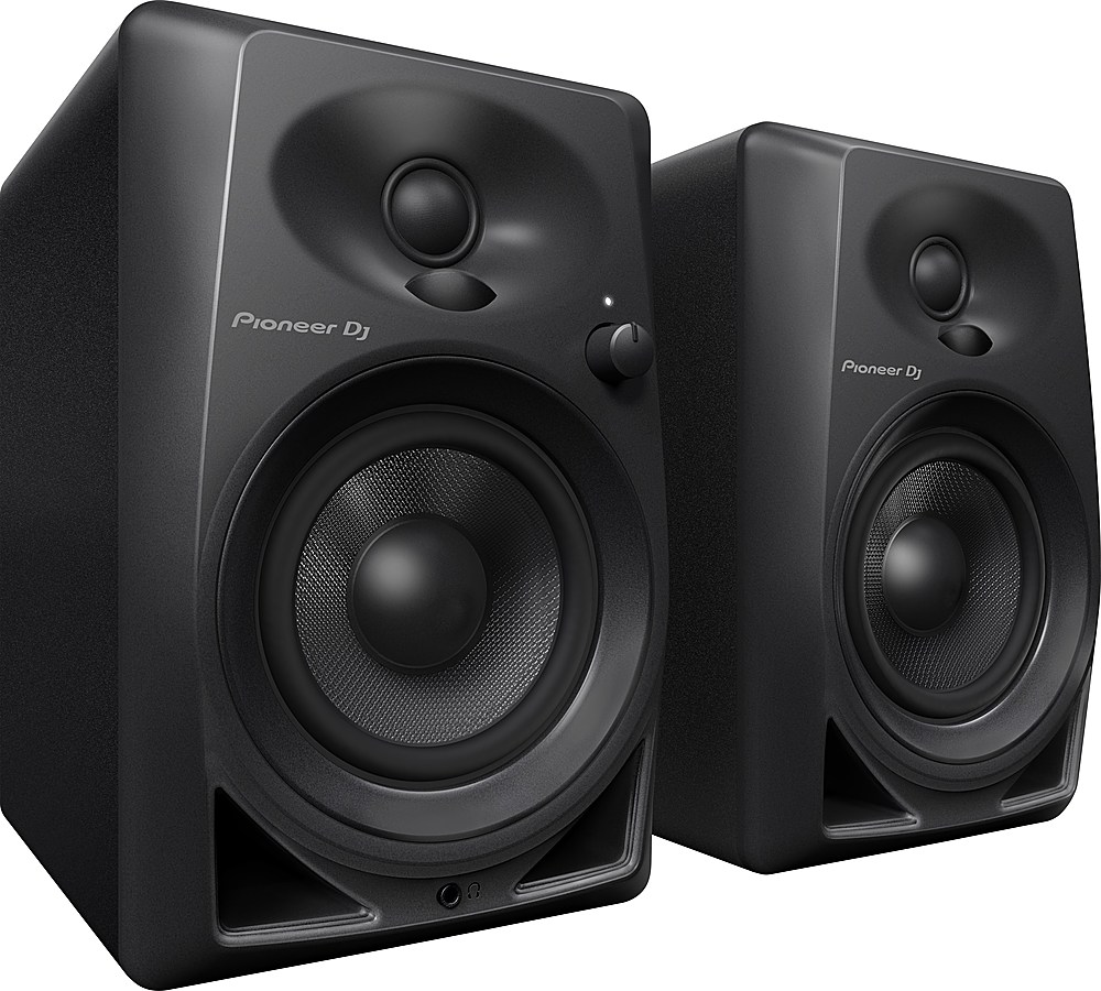 Angle View: Pioneer DJ - Desktop Monitor Speakers - Black